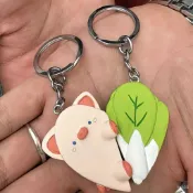 昊鑫家居 免運 可開發票 豬拱白菜掛件愛心三福SUNFU抖音衕款豬豬蔬菜情侶掛件鑰匙扣玩偶& RXZ1