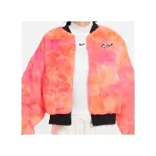 【NIKE 耐吉】AS NSW RVSBL FUR 女款 黑色 休閒 短版 造型 飛行外套 外套 FZ6535-645