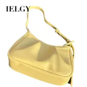 IELGY 溫柔風韓系單肩法棍包包女 褶皺雲朵包腋下包餃子包潮