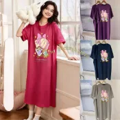 短睡衣 睡衣裙 奇奇蒂蒂 有口袋 4XL KT 寬鬆睡衣 大尺碼 居家服  睡裙 連身睡衣 居家睡衣 可外穿洋裝