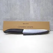【KYOCERA 京瓷】日本京瓷抗菌多功能精密陶瓷刀 料理刀 陶瓷刀 黑刃 黑刀(18cm)