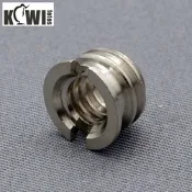 KIWIFOTOS母1/4吋轉成公3/8吋螺絲帽SCREW B(不鏽鋼,將公1/4英吋螺絲轉成3/8英吋公螺牙即將細牙轉粗牙)F1/4-M3/8螺絲 1/4 轉3/8 螺絲  2分轉3分