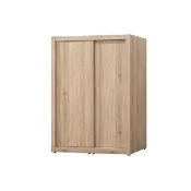 【ASSARI】5x7尺布加迪推門衣櫃(寬152x深60x高197cm)