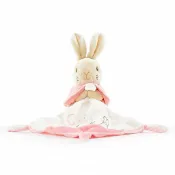 【台灣現貨】比得兔新生兒安撫巾 絨毛玩偶口水巾 Peter Rabbit 嬰兒手帕 彌月禮物 出生賀禮 柔軟親膚 經典粉
