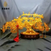 擺件搖錢樹發財樹手工編織花束手工發財樹全套客廳擺放花金錢樹迎客松招財樹diy