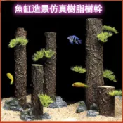 【臺灣熱銷】魚缸造景仿真樹幹直條沉木 水族箱擺件水草缸水陸缸雨林造景 樹皮杜鵑根 香檳樹樁水族裝飾