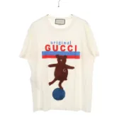 【DOKODEMO】【二手】Gucci GUCCI 短袖T卹 熊圖案 615044 純棉T卹 女款 二手 B