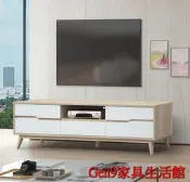蘆洲巨林家具館..肯詩特原橡雙色6尺長櫃(783)-GD*731-5..台北地區免運費!!