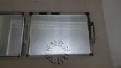速發~3mm輕便型露營野餐大型平底鍋蓋白鐵牛排煎盤不鏽鋼機煎餅盤烙餅潤餅機潤餅盤水煎包蒙古烤肉鐵盤鐵板燒中秋石板烤肉煎盤