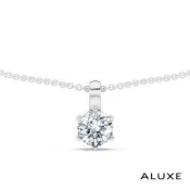 ALUXE 亞立詩 0.30克拉 FVS2 18K金 鑽石項鍊 簡約單鑽 NS0502