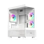【Mavoly 松聖】4070 機殼 電腦機箱 電腦機殼(白色/含12*12CM風扇/一年保固)