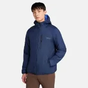 【Timberland】男款深藍色防潑水羽絨保暖外套(A6A57451)
