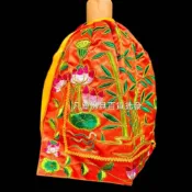 (店+){凡塵佛俱百貨批發}神明衣 觀音佛祖神明衣 黃色 白色 橘色 菩薩特細版平蔥平車繡特上竹葉衣