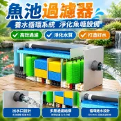 （可開發票）魚池過濾器養水循環系統凈化魚塘設備養魚室外戶外大型水池過濾箱 不含運費