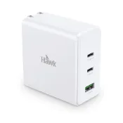 【蝦皮直營】Hawk 100W氮化鎵電源供應器 USB A + Type C 手機 電腦 蘋果 充電頭 充電器 快充頭