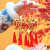 創意新年春節燈籠流蘇吊墜 結緣品 中國結穗子 中式客廳入口裝飾 包包 書籤吊飾 扇墜 DIY飾品配件