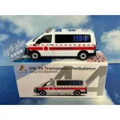 現貨 老周微影 新貨到 Tiny TW44 VW T6 福斯 台灣 台中 豐原 91 救護車 消防局 44 合金模型車