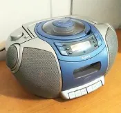 SANYO 三洋 手提音響CD卡帶廣播收錄音機  二手 老 中古 收音機 錄音帶