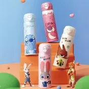 【Disney 迪士尼】迪士尼家族316不鏽鋼直飲吸管保溫杯500ml (米奇/史迪奇/熊抱哥/奧特曼/哈茱蒂)