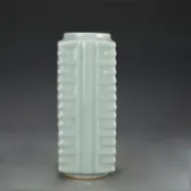 協貿國際日用品生活2館 宋瓷收藏宋代龍泉窯天青釉琮式瓶仿古瓷器古董古玩老貨舊貨收藏品