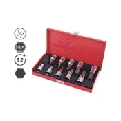 (店+)*韋恩工具* AOK 1/2 4分 10件 套筒組 六角凸套筒 起子套筒 4分套筒組 英制BSK4-10I