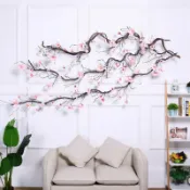 生活軌道 【仿真玉蘭花藤】背景牆裝飾 假樹藤蔓 仿真藤條 拱門佈置 道具假花 仿真花 樹藤背景 婚禮會場佈置 居家裝飾 自然仿真 免澆水