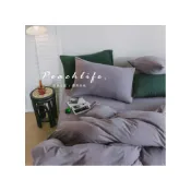 (店+)peachlife. 100%天竺棉紫色床包組 超美薯泥紫床包被套枕套 柔軟裸睡材質 單人/雙人/加大