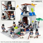 中古世紀守衛者攻防城堡建築243psc/可與樂高相容組在一起/中古城堡系列/建築模型/模型益智/羅馬士兵戰馬