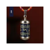 (店+)【Neat lace】復古鈦鋼六字真言空心吊墜嘎烏盒轉動項鍊男女款硃砂瓶隨身掛件