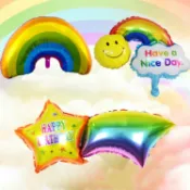 14 30吋 彩虹橋 流星彩虹 鋁箔氣球 派對用品 婚禮小物 生日派對 生日佈置 派對小物 派對佈置 現貨