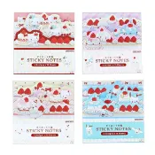 小禮堂 Sanrio 三麗鷗大集合 造型便利貼 (草莓鮮奶油蛋糕)