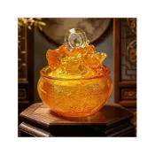(店+)💯【高品質禮品】荷葉錦鯉流水擺件 流水聚寶盆 招財流水盆 彌勒佛 流水擺飾 循環水流水生財風水擺件 招財擺飾 開幕送禮