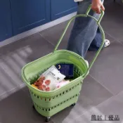 [店家推薦]便攜式超市購物小拉車買菜神器年輕人可折疊超市拖車手拉桿推車 0RPA