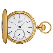 【TISSOT 天梭】官方授權 小秒針手上鍊懷錶-附鍊 開學禮 推薦(T8674053901300)