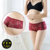 享樂網｜收腹提臀平口褲 透氣舒適 緹花蕾絲 中腰塑形內褲「收腹提臀內褲」「蕾絲平角褲」「顯瘦」「舒適」「提臀」「塑身」