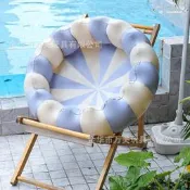 【好康免運】加厚圓形水池兒童彩色戲水池家用戶外海洋球波波池充氣圓形游泳池
