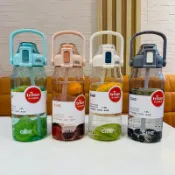 思樂小舖 Tritan水壺 1.5L2L 大容量彩色透明胖胖水壺 戶外便攜耐高溫