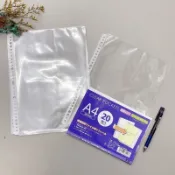 【晉頎】A4 29孔加厚0.07mm側入資料袋(20入)/透明文件袋/資料袋/適用2、3、4、30孔夾/加厚設計