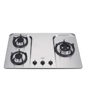 【林內】三口檯面爐不鏽鋼鑄鐵爐架瓦斯爐NG1/LPG(RB-H301S基本安裝)
