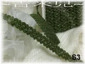 ~吉米兒~花邊織帶配材-S03日製綠色系棉質編織緞帶/漸層螺旋立體飾條