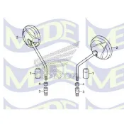 ~MEDE~ HONDA 本田 MSX125 SF 一代二代三代 Grom 後照鏡 後視鏡 鏡子 照後鏡