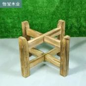 可開發票🔥限時下殺🔥 古法陶瓷魚缸 底座架子 水缸木腳架 花盆支架 酒墰酒缸木架 實木支撐架