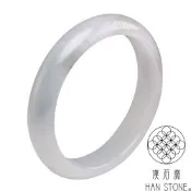 【漢石齋】天然翡翠A貨 手鐲玉鐲 冰糯種紫羅蘭飄花(手圍19/ 版寬13.5mm)