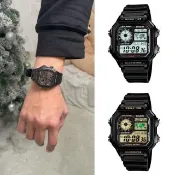 【CASIO 卡西歐】方形世界地圖電子錶(AE-1200WH)