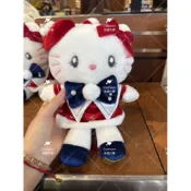 現貨 日本環球影城聖誕節限定 三麗鷗 Hello Kitty 聖誕紅絲絨裝 合唱團玩偶｜珍珠蝴蝶結 交換禮物