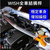 【WISH全車結構桿】TOYOTA豐田 2004-2016年 一代二代 引擎室拉桿 防傾桿 蘇密特 前後下 扭力樑拉桿