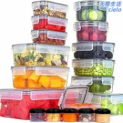 天際生活 【防潮密封】收納罐 儲物罐 雜糧罐 密封罐 塑料收納盒 透明收納盒 廚房收納 防潮防蟲 五穀雜糧乾貨儲存 多規格組合