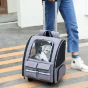 (在台供應)寵物拉桿箱  寵物外出籠 外出籠 外出包 嚴選大容量高品質寵物外出包 台灣賣家