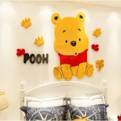 《改造新居家》 3D立體壓克力壁貼-小熊維尼Pooh
