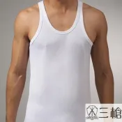 【三槍牌】時尚精典金絲棉型男窄肩背心~1件組（M）